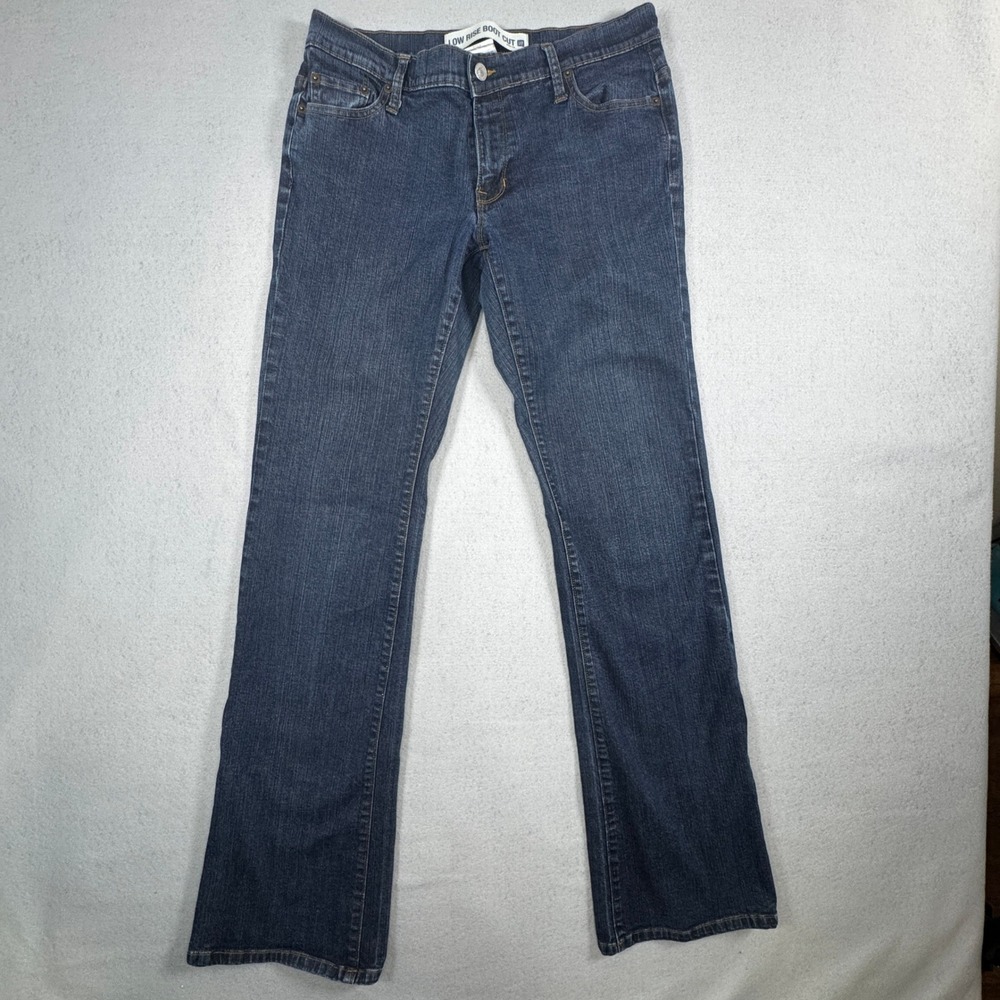 Gap Low Rise Bootcut Jeans 8L Dark Wash Blue Long Denim Flare Indiekid Y2K